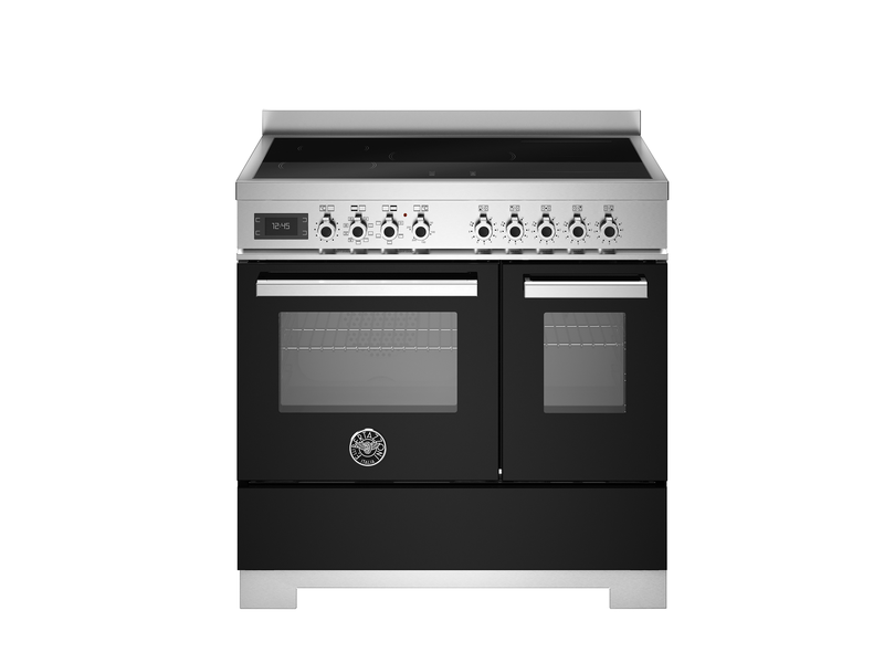 Bertazzoni Professional PRO95I2ENET2 90cm Induction Range Cooker - Nero & Stainless Steel