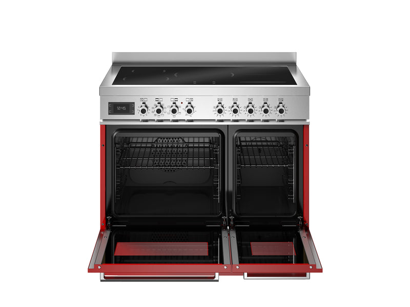 Bertazzoni Professional PRO95I2EROT2 90cm Induction Range Cooker - Rosso & Stainless Steel