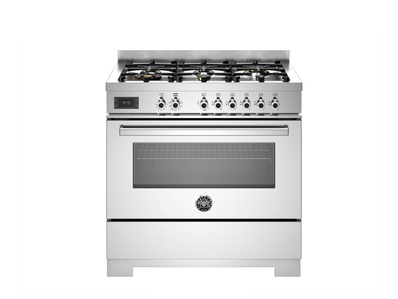 Bertazzoni Professional PRO96L1EXT2 90cm Dual Fuel Range Cooker - Stainless Steel