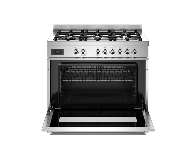 Bertazzoni Professional PRO96L1EXT2 90cm Dual Fuel Range Cooker - Stainless Steel