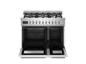 Bertazzoni Professional PRO96L2EBIT2 90cm Dual Fuel Range Cooker - Bianco & Stainless Steel