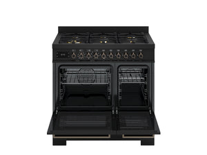 Bertazzoni Professional PRO96L2ECAT2 90cm Dual Fuel Range Cooker - Carbonio & Dark Steel