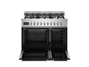 Bertazzoni Professional PRO96L2ENET2 90cm Dual Fuel Range Cooker - Nero & Stainless Steel