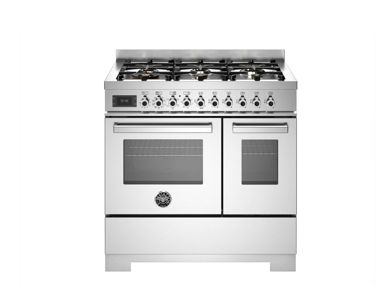 Bertazzoni Professional PRO96L2EXT2 90cm Dual Fuel Range Cooker - Stainless Steel
