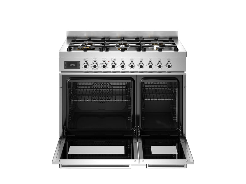 Bertazzoni Professional PRO96L2EXT2 90cm Dual Fuel Range Cooker - Stainless Steel
