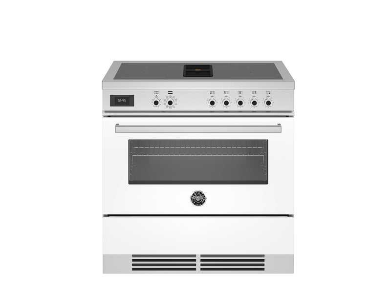Bertazzoni Professional PROCH94I1EBIT 90cm Vented Induction Range Cooker - Bianco & Stainless Steel