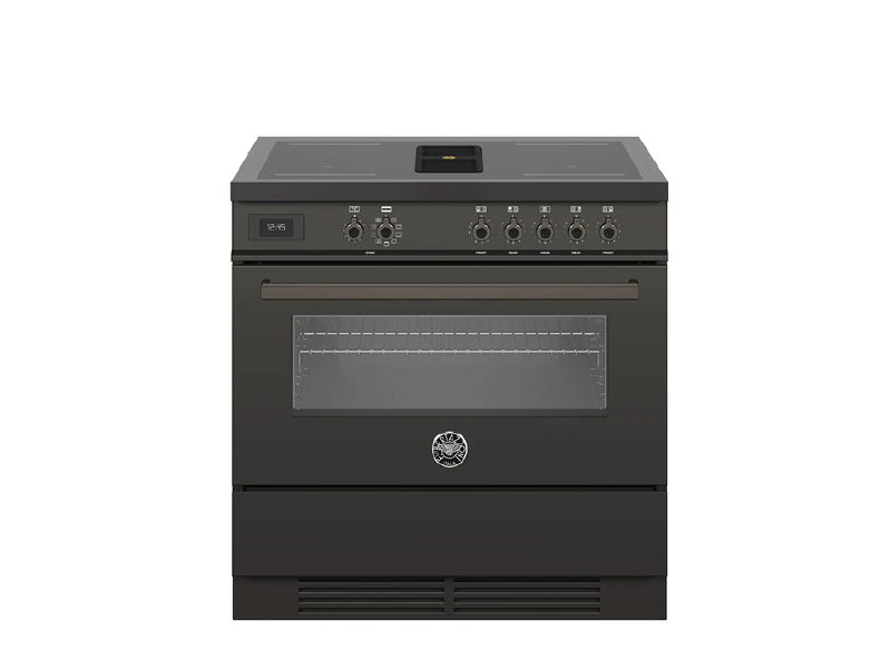 Bertazzoni Professional PROCH94I1ECAT 90cm Vented Induction Range Cooker - Carbonio & Dark Steel