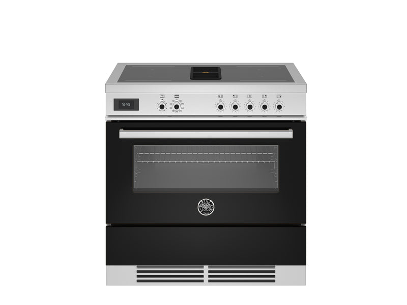 Bertazzoni Professional PROCH94I1ENET 90cm Vented Induction Range Cooker - Nero & Stainless Steel