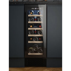 Bourne DBUBBKWC30F 18 Bottle Freestanding Wine Cooler – Single Zone, 5–22°C – Black (F Rated)