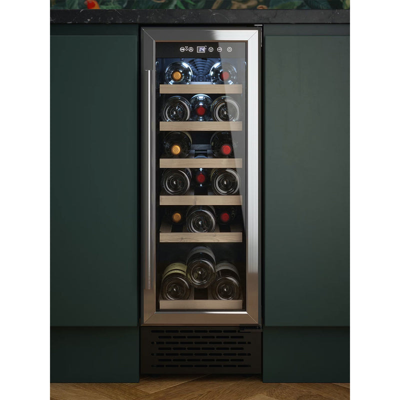 Bourne DBUBSSWC30F 18 Bottle Freestanding Wine Cooler – Single Zone, 5–22°C – Stainless Steel (F Rated)
