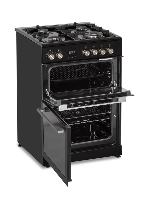 Creda C60DFDOBL Freestanding Dual Fuel Cooker Black