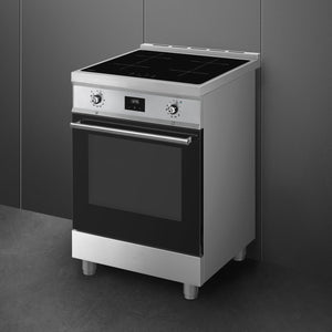 Smeg Concert Classic C6IPXT2 Single Cavity Induction Range-Style Cooker Stainless Steel