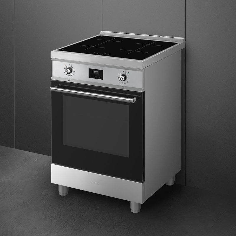 Smeg Concert Classic C6IPXT2 Single Cavity Induction Range-Style Cooker Stainless Steel