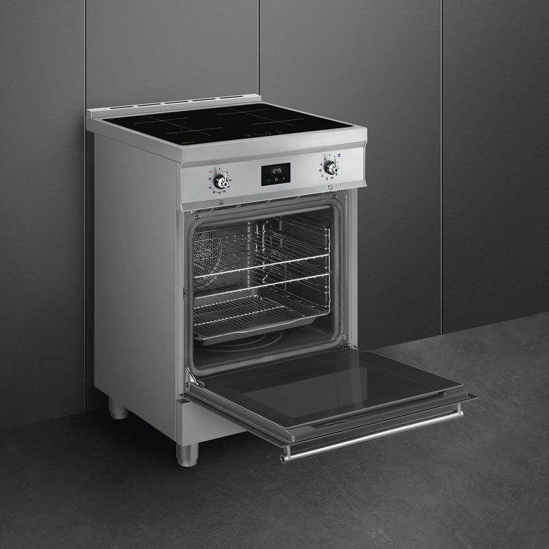 Smeg Concert Classic C6IPXT2 Single Cavity Induction Range-Style Cooker Stainless Steel