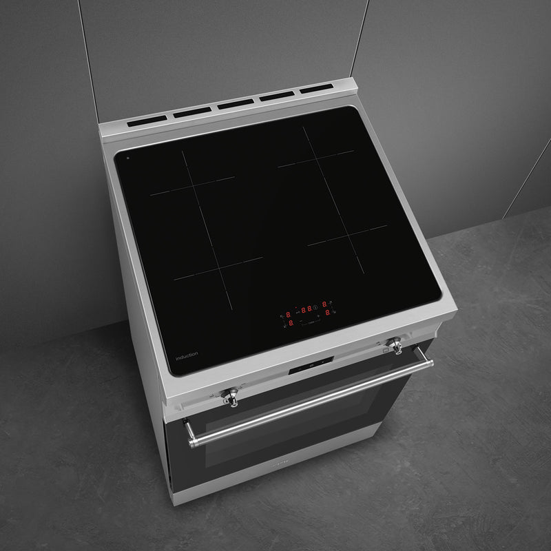 Smeg Concert Classic C6IPXT2 Single Cavity Induction Range-Style Cooker Stainless Steel