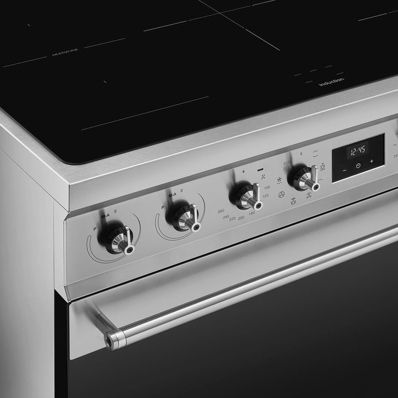 Smeg Classica Aesthetic C92IMX2 90cm Induction Range Cooker Stainless Steel
