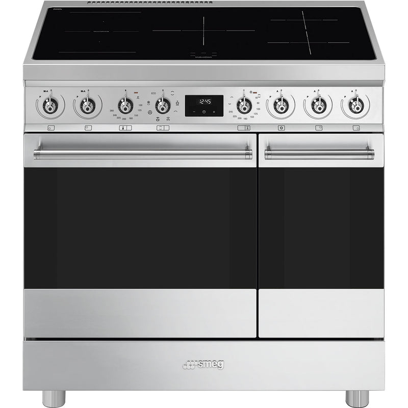 Smeg Classica Aesthetic C92IMX2 90cm Induction Range Cooker Stainless Steel