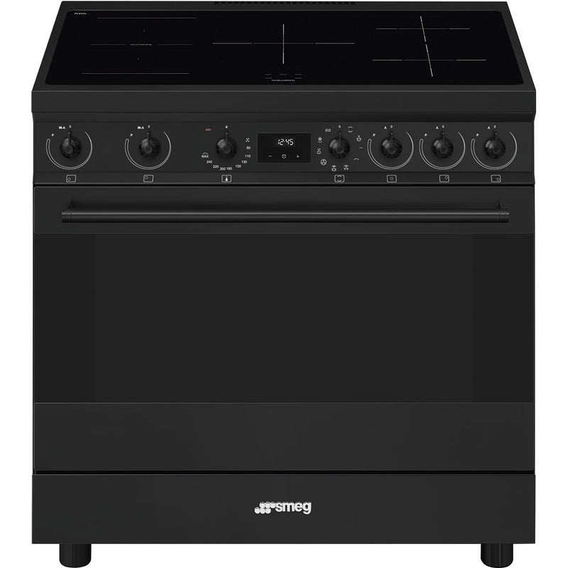 Smeg Symphony Classic 90cm Induction Range Cooker C9IMN2 Matte Black