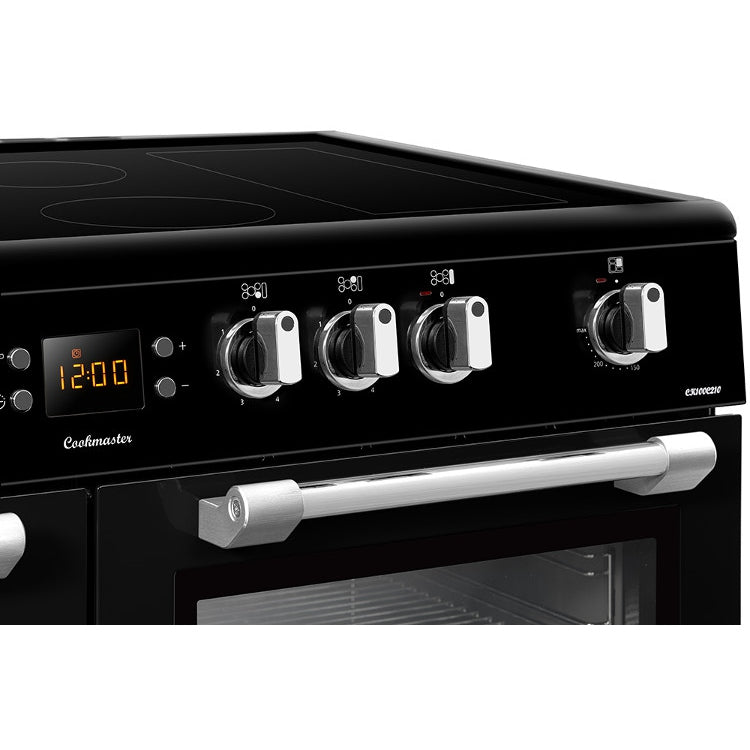 Leisure Cookmaster 100cm Ceramic Range Cooker Black CK100C210K - DB Domestic Appliances