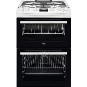 AEG CKX6540ACW Freestanding Dual Fuel Cooker