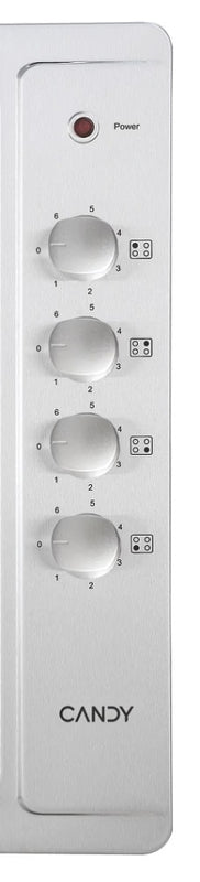Candy CLE64KX 60cm Hot Plate Hob - Stainless Steel