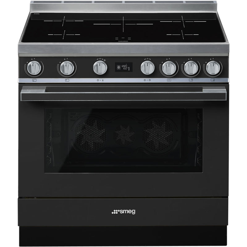 Smeg Portofino CPF9IPAN Anthracite 90cm Induction Range Cooker