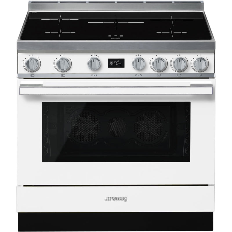 Smeg Portofino CPF9IPWH White 90cm Induction Range Cooker