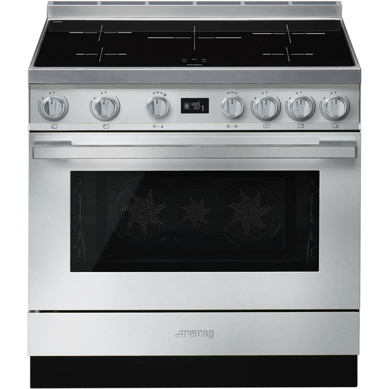 Smeg Portofino CPF9IPX Stainless Steel 90cm Induction Range Cooker
