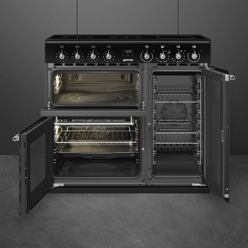 Smeg Concert Classic CX93IMBL 90cm Induction Range Cooker Black