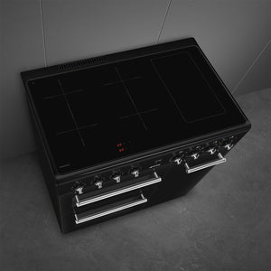 Smeg Concert Classic CX93IMBL 90cm Induction Range Cooker Black