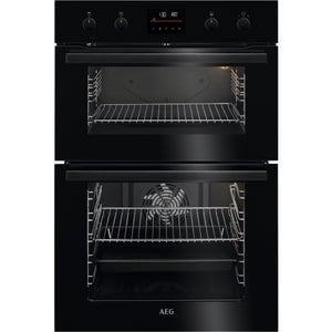 AEG DCB535060B Built In Black Electric Double Oven