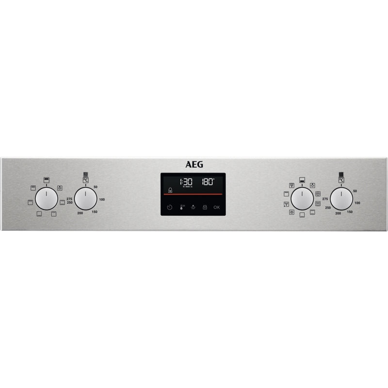 AEG DCB535060M Built In Stainless Steel Electric Double Oven