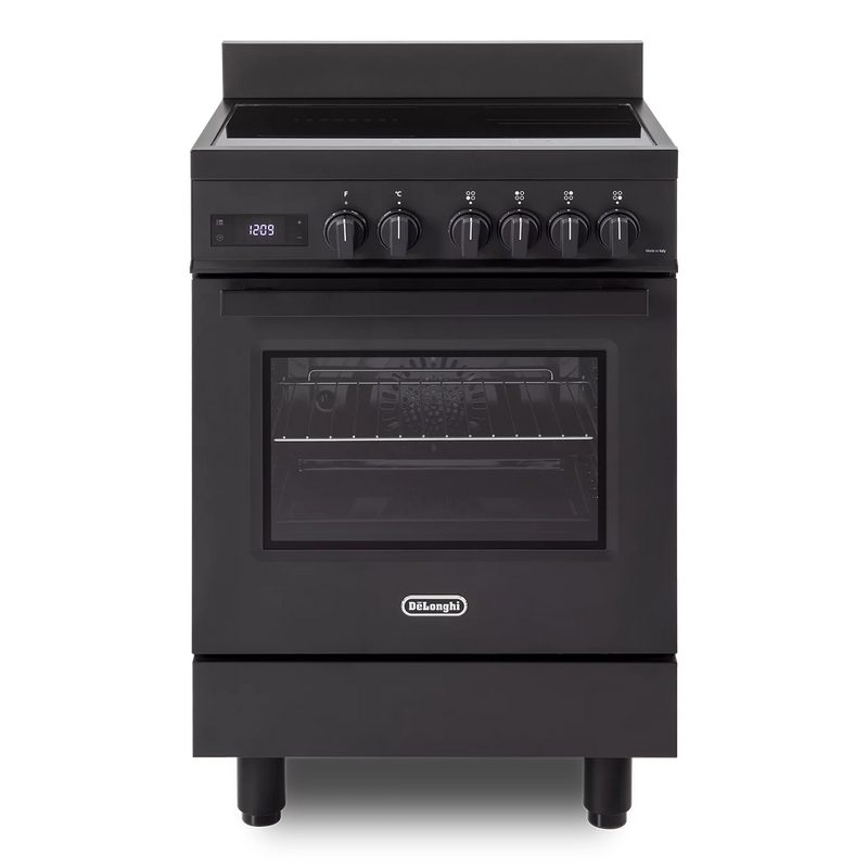 DeLonghi Modern 60cm Single Cavity Induction Range-Style Cooker DSC626IND-1-BL Black