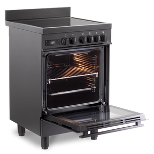 DeLonghi Modern 60cm Single Cavity Induction Range-Style Cooker DSC626IND-1-BL Black