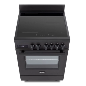 DeLonghi Modern 60cm Single Cavity Induction Range-Style Cooker DSC626IND-1-BL Black