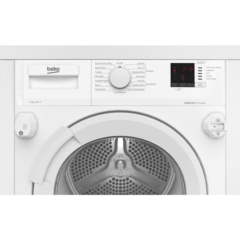 Beko DTIKP81131W Integrated 8kg Heat Pump Tumble Dryer