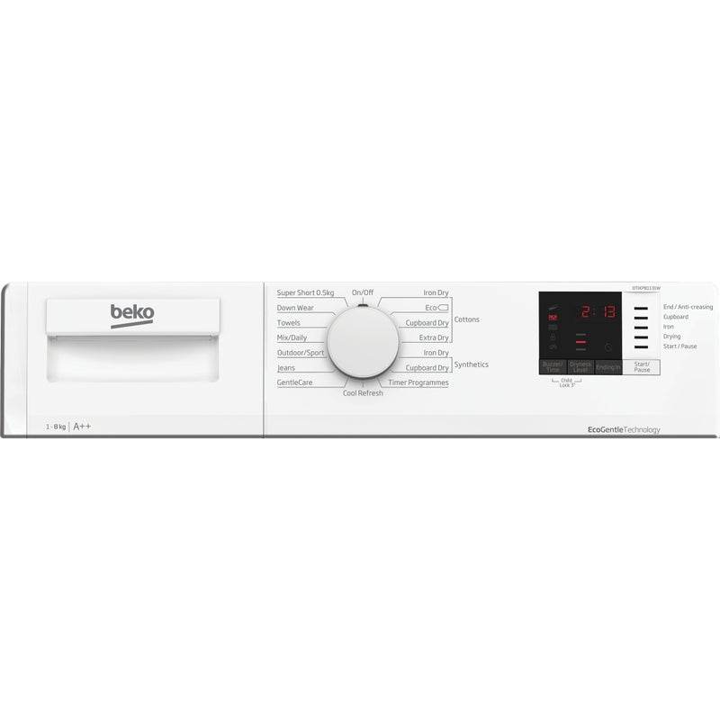 Beko DTIKP81131W Integrated 8kg Heat Pump Tumble Dryer