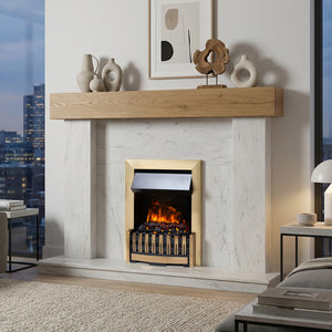 Dimplex Elsberry Antique Brass Optimyst Inset Electric Fire