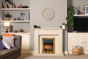 Dimplex DMF20BR Dumfries Optiflame3D Electric Inset Fire Brass - DB Domestic Appliances