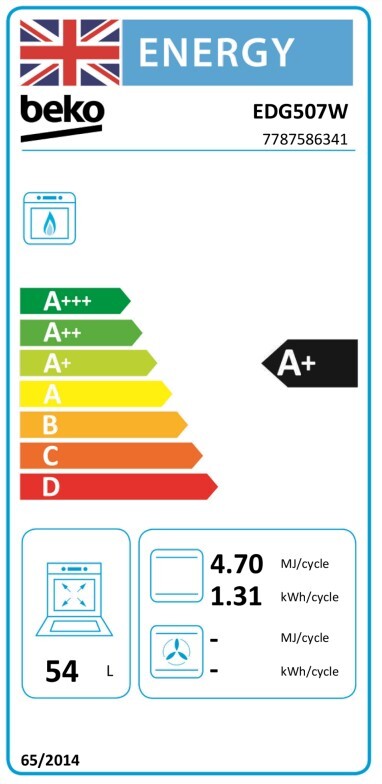 Beko EDG507W Freestanding Gas Cooker - DB Domestic Appliances