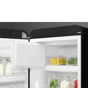 Smeg FAB28LBL6UK 50's Style Left Hand Hinge Retro Tall Fridge with Ice Box