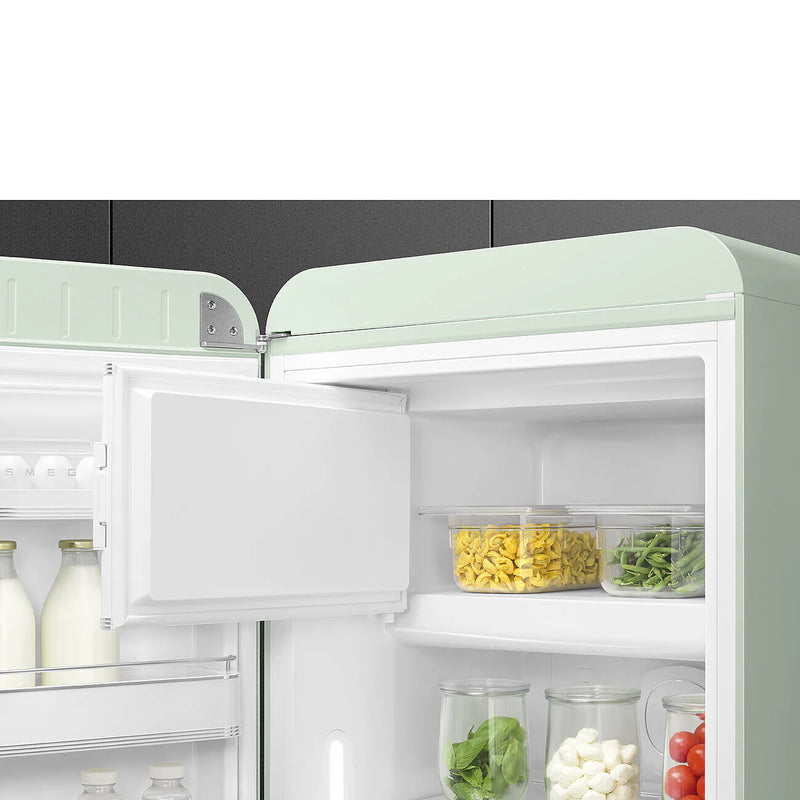 Smeg FAB28LPG6 50's Style Left Hand Hinge Retro Tall Fridge with Ice Box