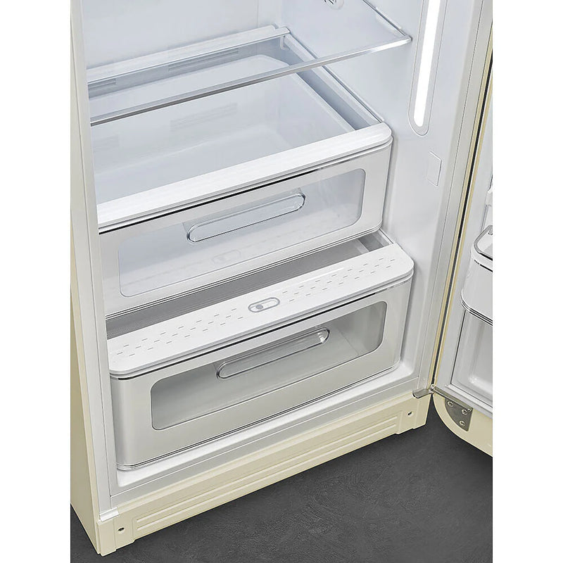 Smeg FAB28RCR6UK 50's Style Right Hand Hinge Retro Tall Fridge with Ice Box