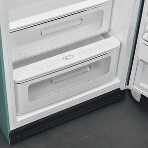 Smeg FAB28RDEG6 50's Style Right Hand Hinge Retro Tall Fridge with Ice Box