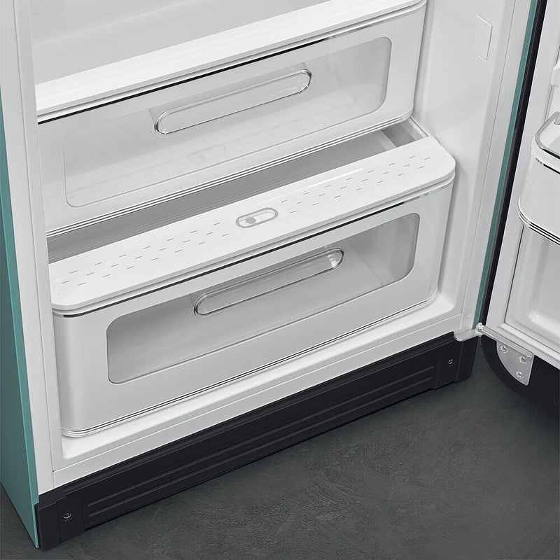 Smeg FAB28RDEG6 50's Style Right Hand Hinge Retro Tall Fridge with Ice Box