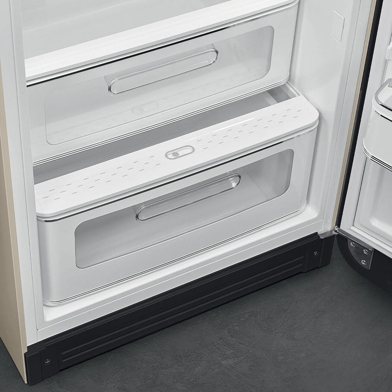 Smeg FAB28RDPP6 50's Style Right Hand Hinge Retro Tall Fridge with Ice Box