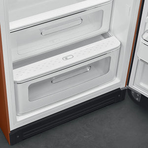 Smeg FAB28RDRU6 50's Style Right Hand Hinge Retro Tall Fridge with Ice Box