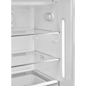 Smeg FAB28RDTP6 50's Style Right Hand Hinge Retro Tall Fridge with Ice Box