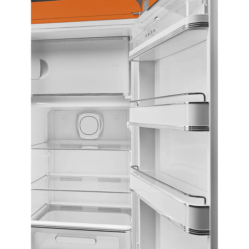 Smeg FAB28ROR6 50's Style Right Hand Hinge Retro Tall Fridge with Ice Box