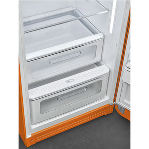 Smeg FAB28ROR6 50's Style Right Hand Hinge Retro Tall Fridge with Ice Box